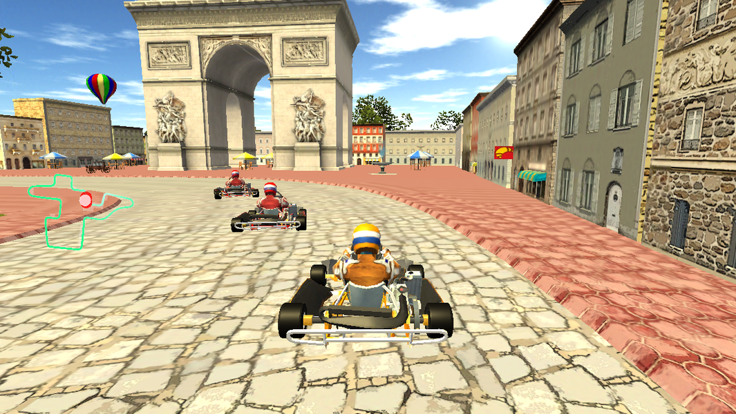 GO KART CHAMPIONSHIP 3D - Gameplay image of android game