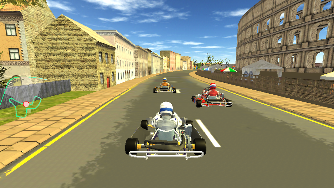 GO KART CHAMPIONSHIP 3D - Gameplay image of android game