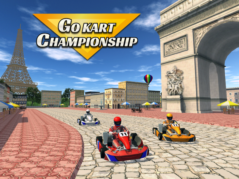 GO KART CHAMPIONSHIP 3D - Gameplay image of android game