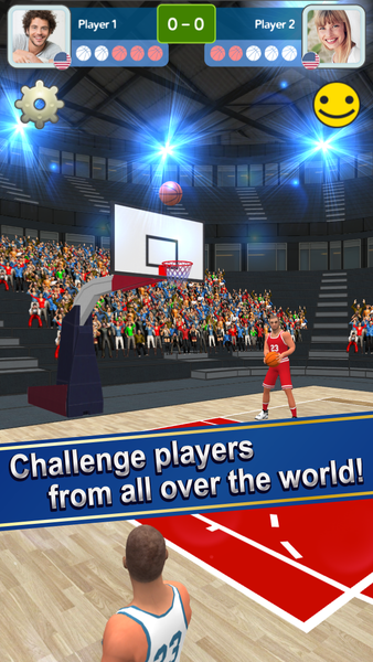 Online Basketball Challenge 3D - Gameplay image of android game