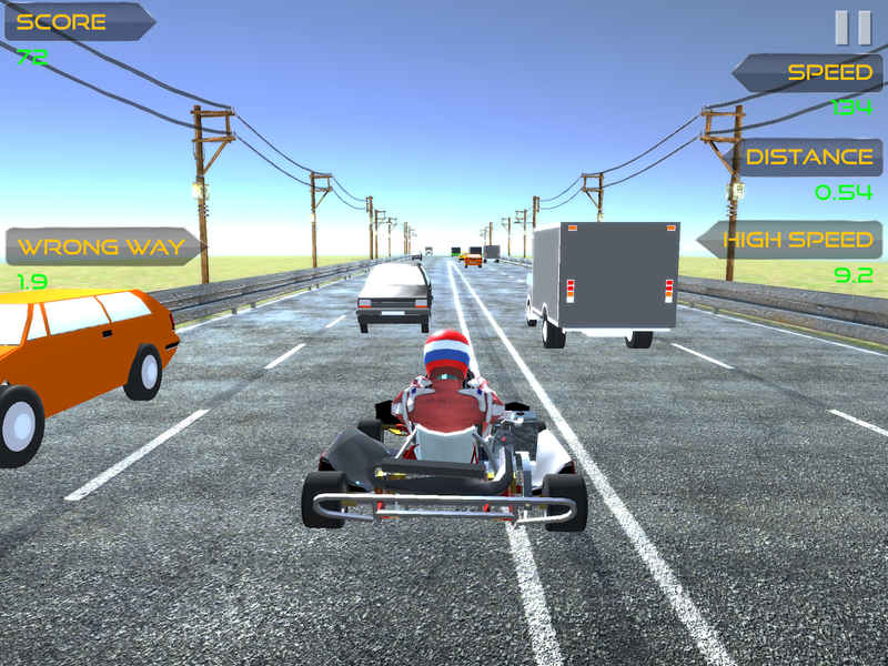 Traffic Go Kart Racer ۳D - عکس بازی موبایلی اندروید