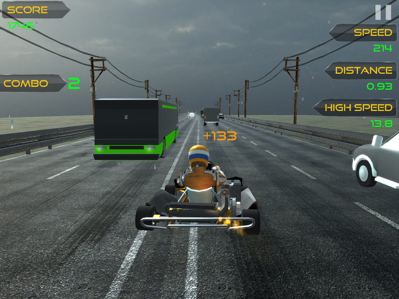 Traffic Go Kart Racer ۳D - عکس بازی موبایلی اندروید