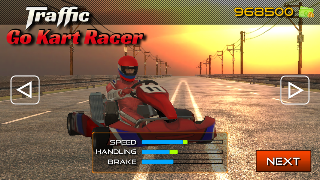 Traffic Go Kart Racer 3D - Gameplay image of android game