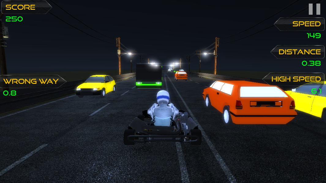 Traffic Go Kart Racer ۳D - عکس بازی موبایلی اندروید