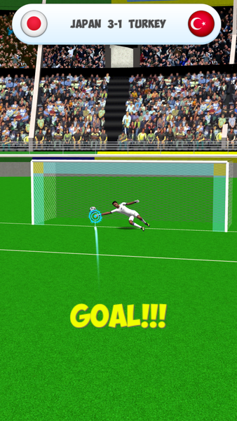 WORLD SOCCER SHOOTOUT 3D - Gameplay image of android game