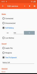 Battery Sound Notification - عکس برنامه موبایلی اندروید