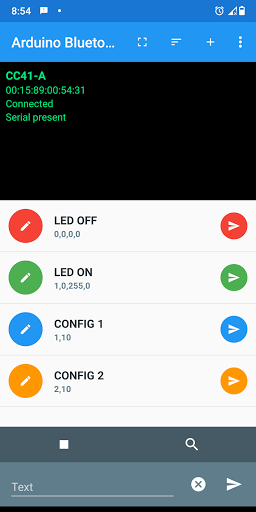 Arduino Bluetooth Controller - عکس برنامه موبایلی اندروید
