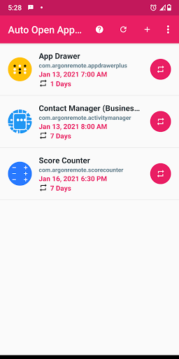 Open App Scheduler - عکس برنامه موبایلی اندروید