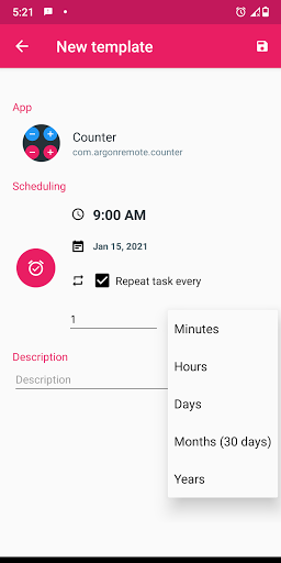 Open App Scheduler - عکس برنامه موبایلی اندروید