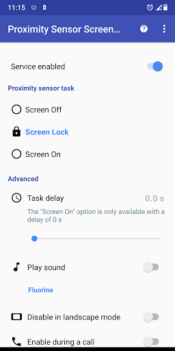 Proximity Sensor Screen Lock - عکس برنامه موبایلی اندروید