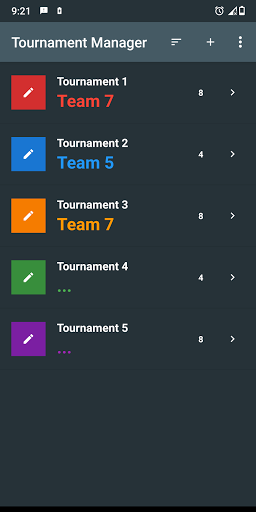 Tournament Manager - عکس برنامه موبایلی اندروید