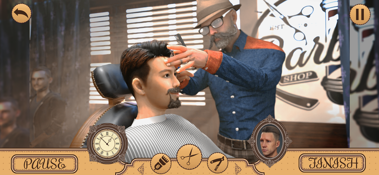 Hair Chop 3d: Barber Shop Game - عکس برنامه موبایلی اندروید