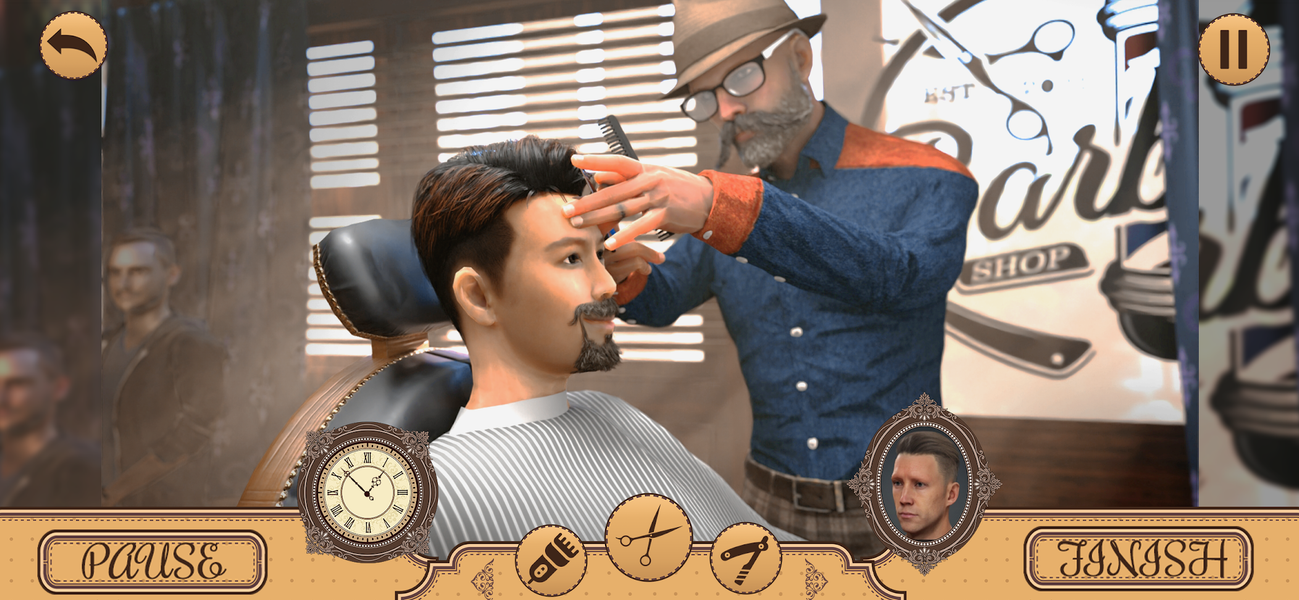 Hair Chop 3d-Barber Shop Games - عکس برنامه موبایلی اندروید