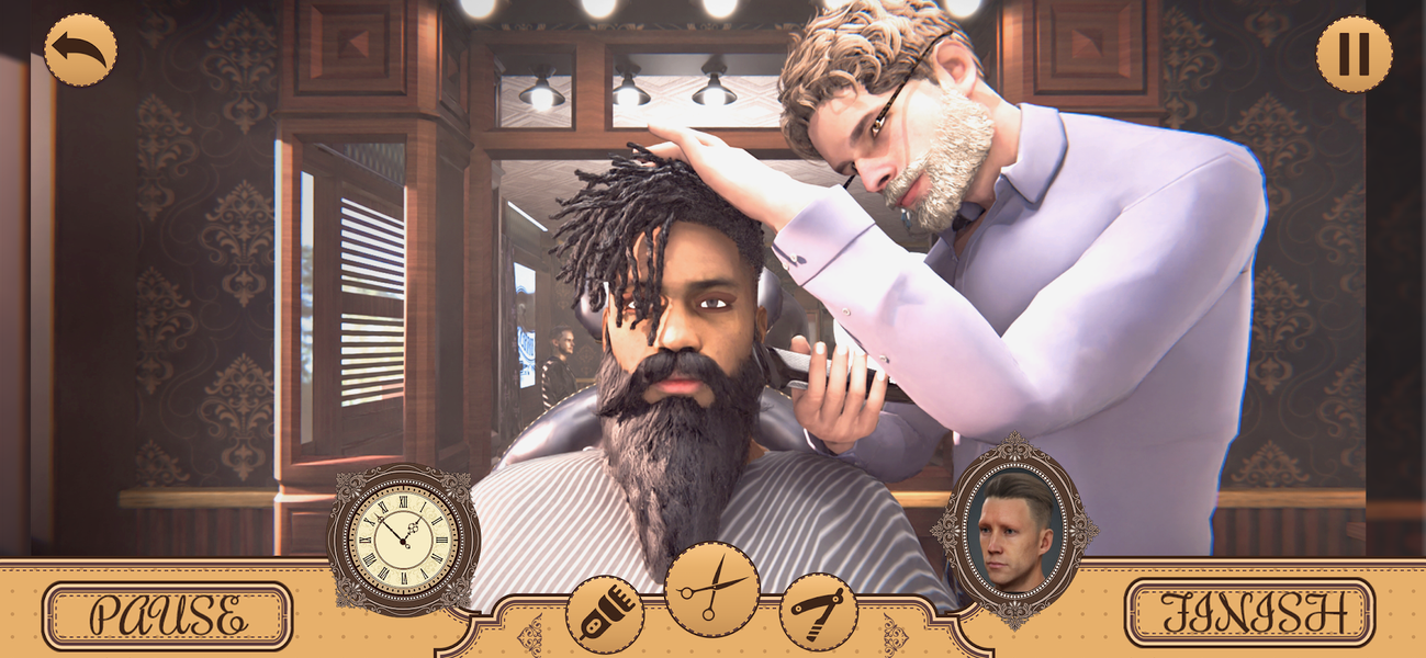 Hair Chop 3d: Barber Shop Game - عکس برنامه موبایلی اندروید