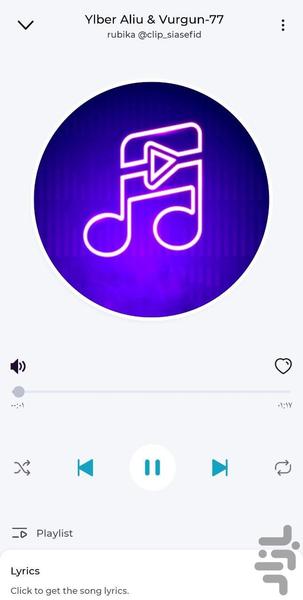 موزیک پلیر حرفه ای🔰🎼 - Image screenshot of android app
