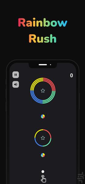 Rainbow Rush - Gameplay image of android game