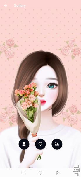 تصویر زمینه دخترانه(آنلاین) - عکس برنامه موبایلی اندروید