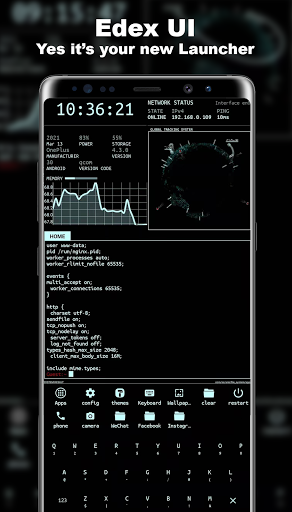 eDex UI Launcher - عکس برنامه موبایلی اندروید