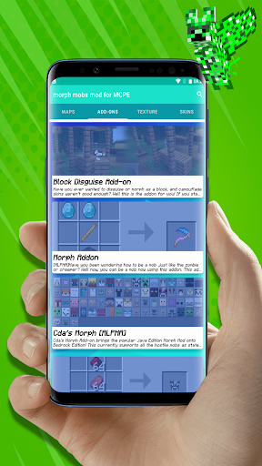 morph mobs mod for MCPE - Image screenshot of android app