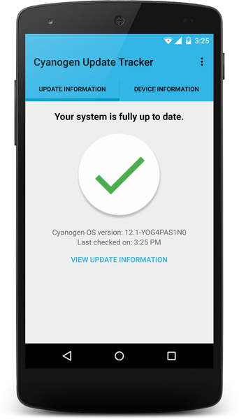 Cyanogen Update Tracker - عکس برنامه موبایلی اندروید