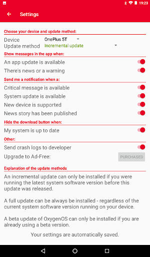 Oxygen Updater - عکس برنامه موبایلی اندروید