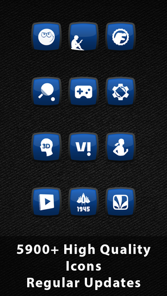 Royale Anna Blue Icons - Image screenshot of android app