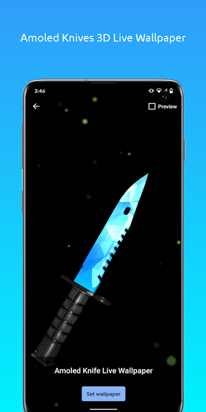 Karambits and Bayonets 3D LWP - Image screenshot of android app