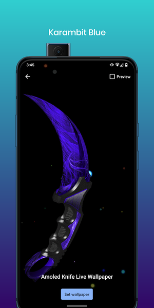 Karambits and Bayonets 3D LWP - Image screenshot of android app