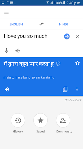 Hindi to English Translator - Image screenshot of android app