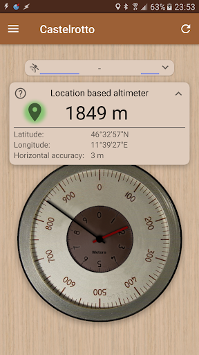 Accurate Altimeter - Image screenshot of android app