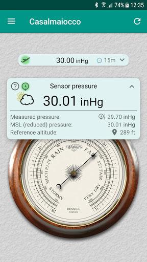 Accurate Barometer - عکس برنامه موبایلی اندروید