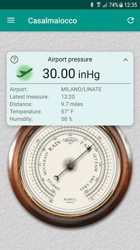 Accurate Barometer - عکس برنامه موبایلی اندروید