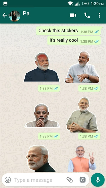 Modi Sticker for WhatsApp - Image screenshot of android app