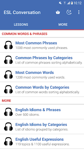 ESL Conversation (Listening) - Image screenshot of android app