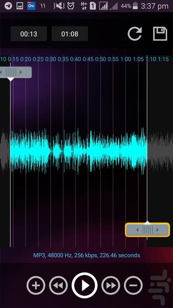 برش موزیک - عکس برنامه موبایلی اندروید