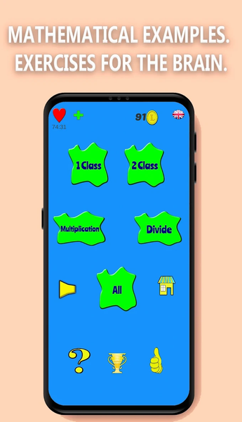 Math training - Gameplay image of android game