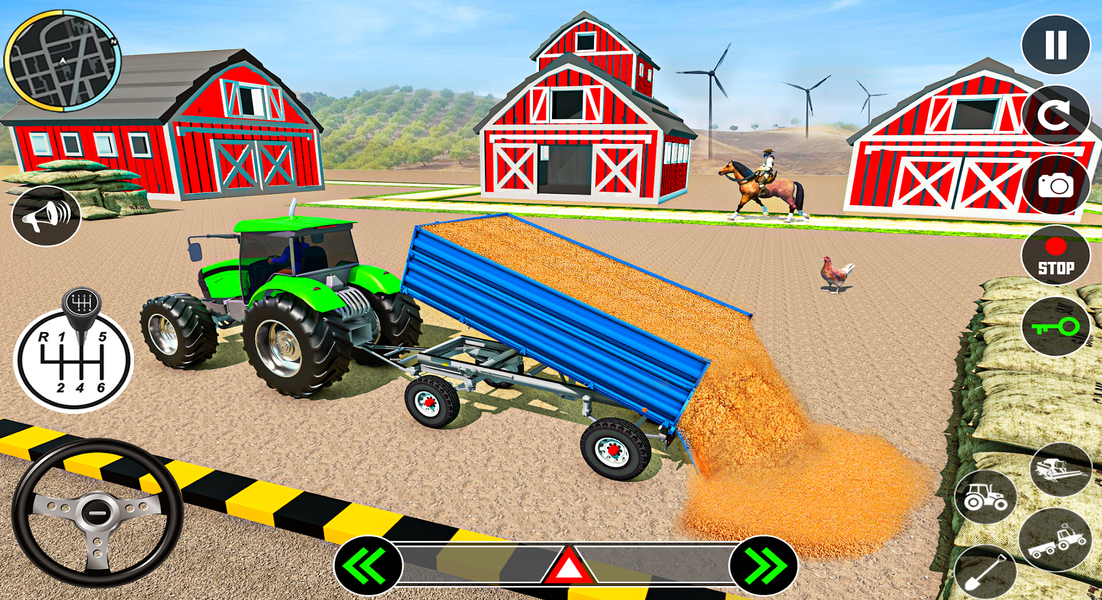 Tractor Farming Tractor Games - عکس بازی موبایلی اندروید