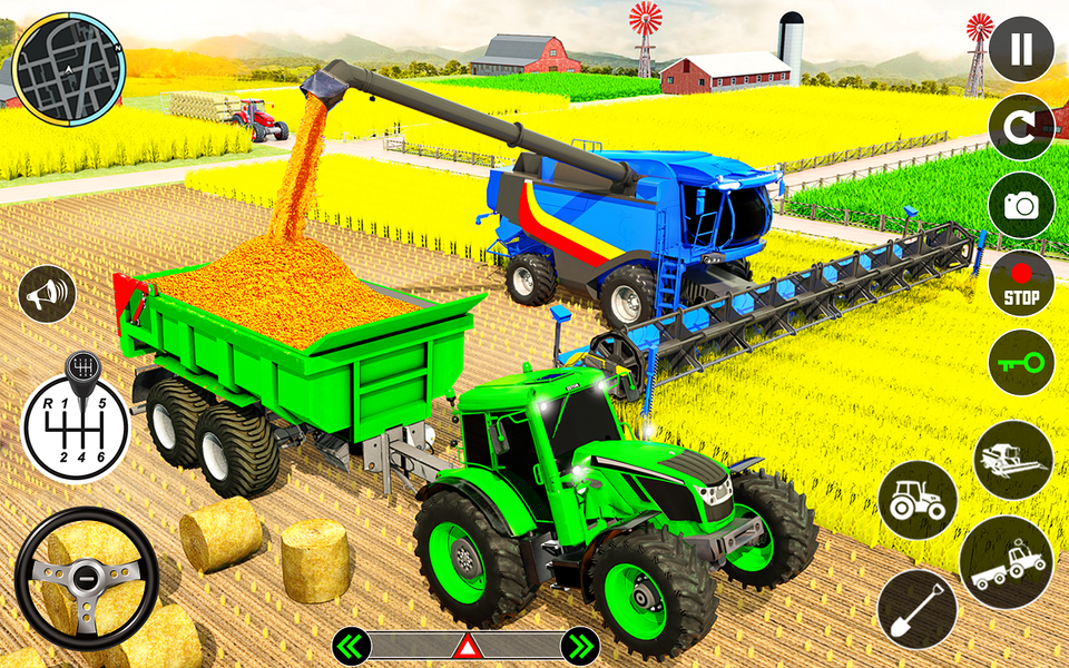 Tractor Farming: Tractor Games - Gameplay image of android game