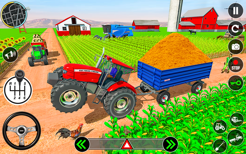 Tractor Farming Tractor Games - عکس بازی موبایلی اندروید
