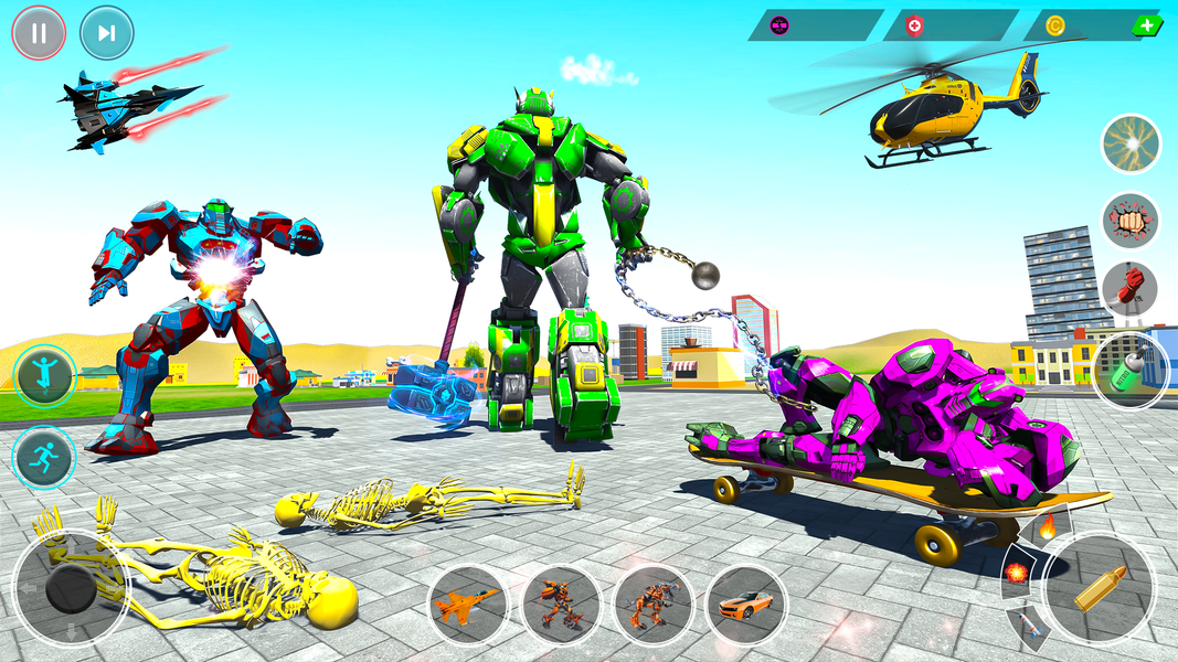 Army Bus Robot Bus Game ۳D - عکس بازی موبایلی اندروید