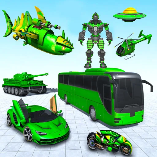 Army Bus Robot Bus Game 3D - عکس بازی موبایلی اندروید