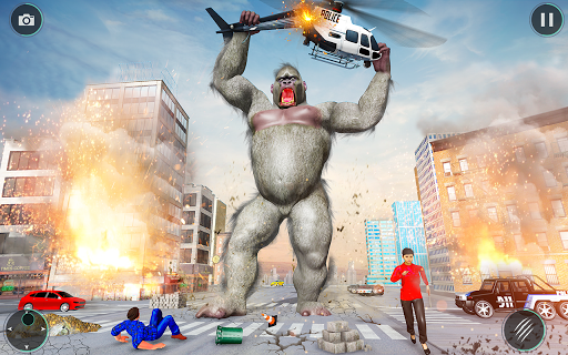 Gorilla Rampage City Attack - Gameplay image of android game