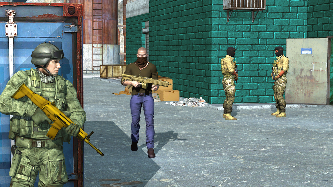 Offline Army Shooting Games 3D - Gameplay image of android game