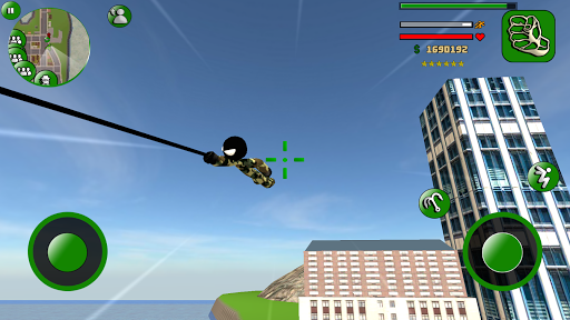 US Army Stickman Rope Hero Mafia Crime - عکس برنامه موبایلی اندروید