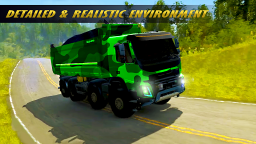 Army truck simulator Army Game - Gameplay image of android game