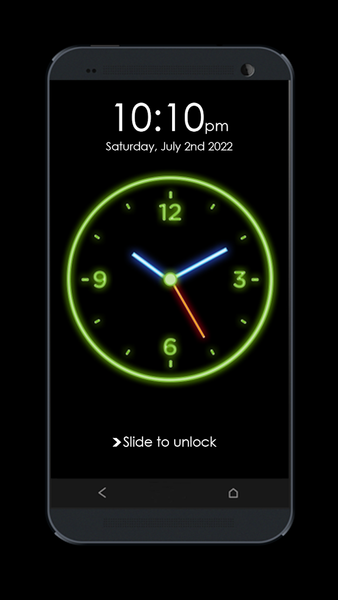 Clock Lock Screen - عکس برنامه موبایلی اندروید