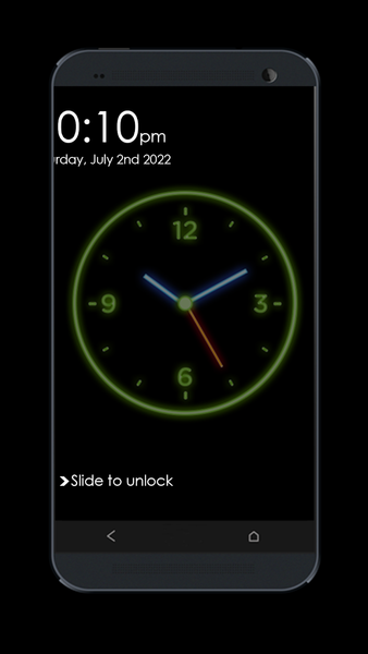 Clock Lock Screen - عکس برنامه موبایلی اندروید