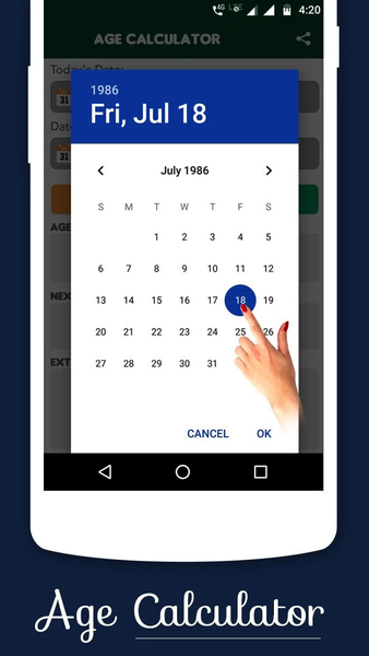 Age Calculator - عکس برنامه موبایلی اندروید