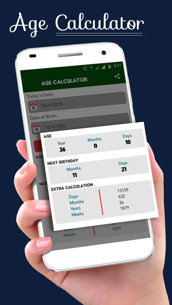 Age Calculator - عکس برنامه موبایلی اندروید