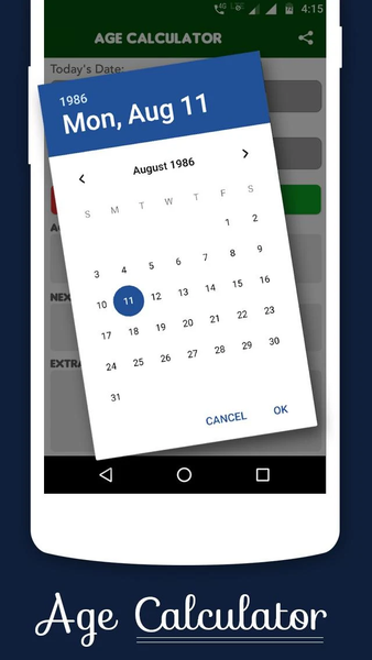 Age Calculator - عکس برنامه موبایلی اندروید